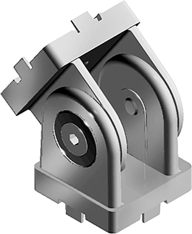 Gelenk Item System passend zu Aluprofil 30x30 Nut 6 - Scharnier, Zinkdruckguss - Fath