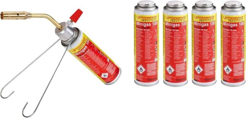 ROTHENBERGER Industrial 1x RoFire Mini SET 650°C + 4x Minigas 100 150ml - 1500005213