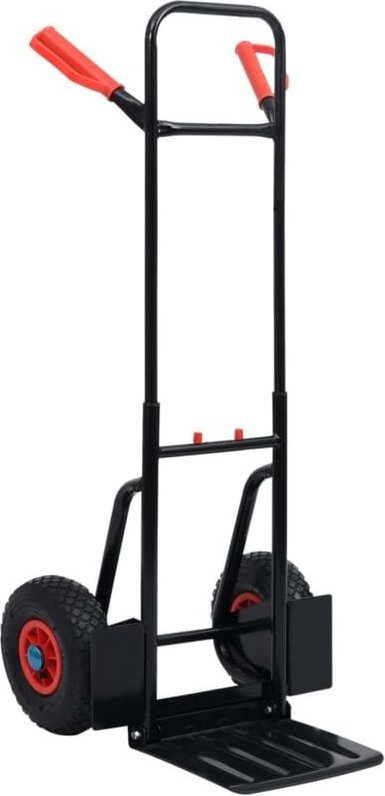 Maison Exclusive Teleskop-Sackkarre 200 kg Schwarz und Rot