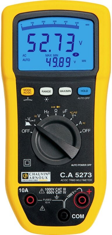 C.a 5273 Hand-Multimeter digital Spritzwassergeschützt (IP54) cat iii 1000 v, cat iv - Chauvin Arnoux