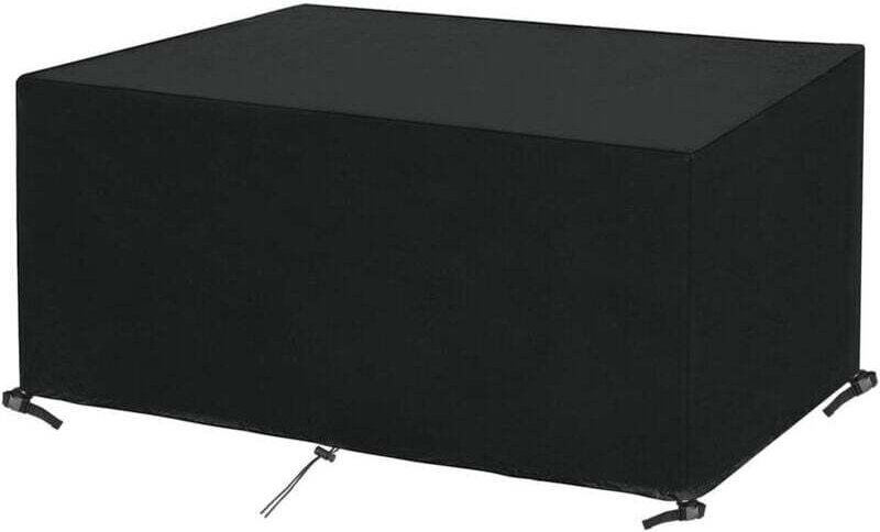 Rechteckige Schutzhülle für Gartenmöbel, Gartentischabdeckung aus wasserdichtem und winterfestem Oxford-Gewebe, Schutzpl...