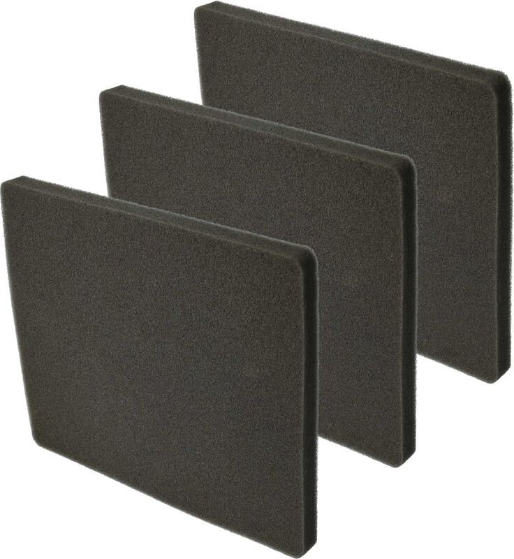 Filterset 3x Staubsaugerfilter kompatibel mit Electrolux ZAC6816 (910288335) Staubsauger - Abluftfilter (Schwammfilter) ...