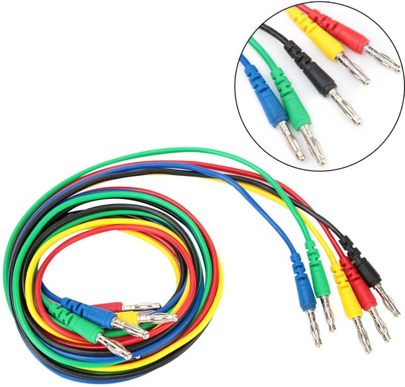 p1043 4mm Bananenstecker-Testleitung, spritzgegossenes Multimeterkabel (Stecker auf Stecker)