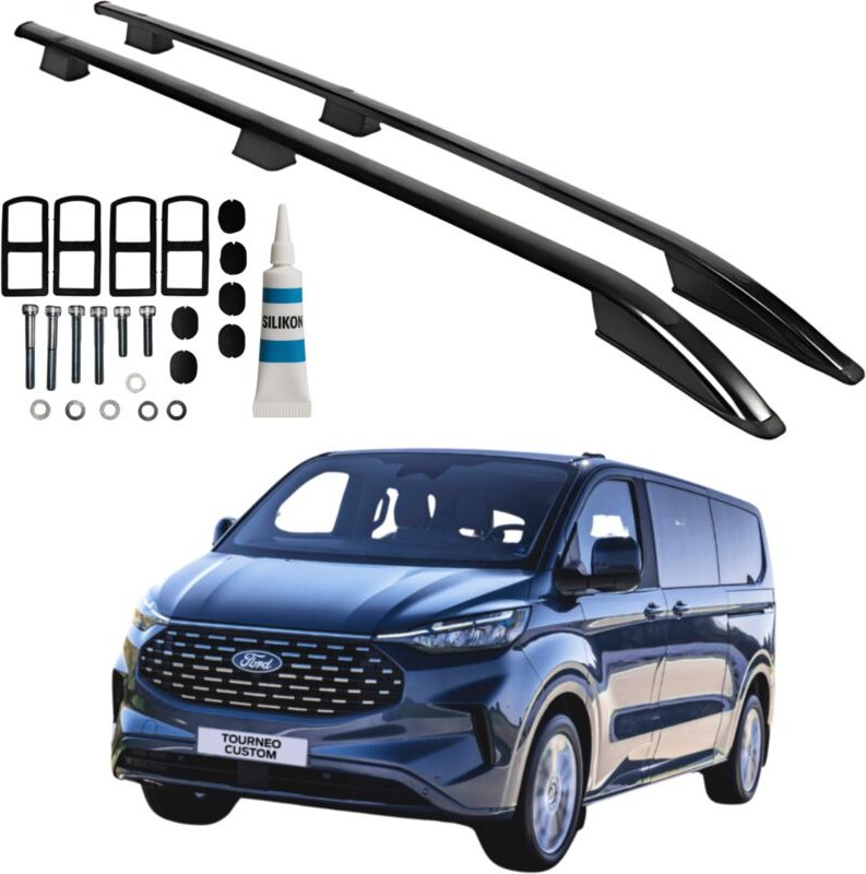 Dachreling FORD Transit Tourneo Custom L2 LANG ab 2023 FARBE SCHWARZ