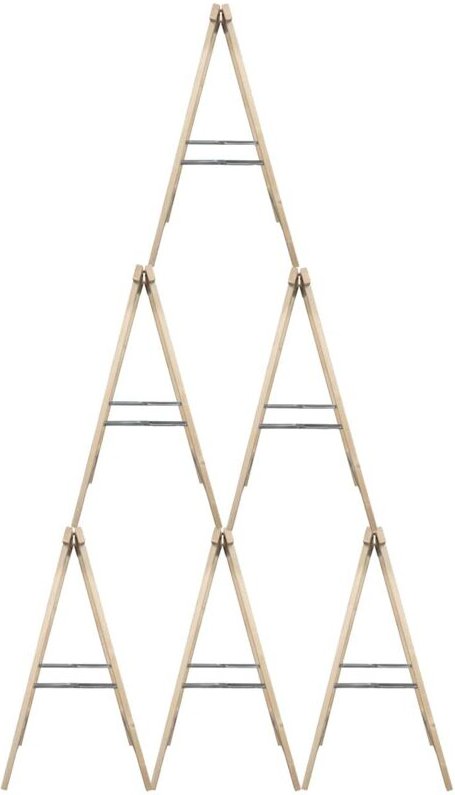 6x Holz-Klappbock Untergestell Holzständer Weihnachtsbaum DIY Fichte bis 80kg