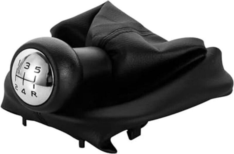 KZQ - Schaltknauf Für Peugeot 207 307 cc 308 5-Gang-Schaltknauf Schalthebelmanschette Kofferraumabdeckung 5-Gang-Schaltk...
