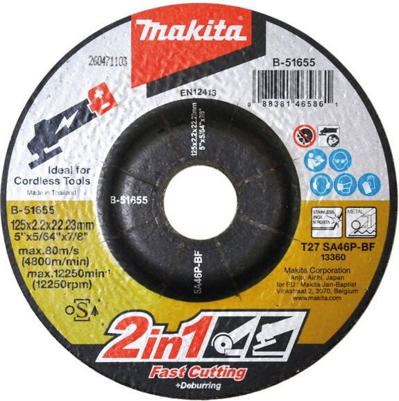 Schleif-/schneidscheibe 1252,222mm 2in1