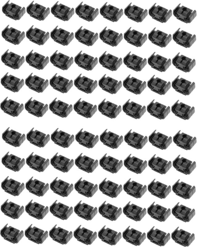 Tlily - 80 stücke 2 Bremse Leitungs Halter Clip Halter Halterung 811611797 Doppel Rohr Basis Bremse Kabel Clip 4,75 mm S...