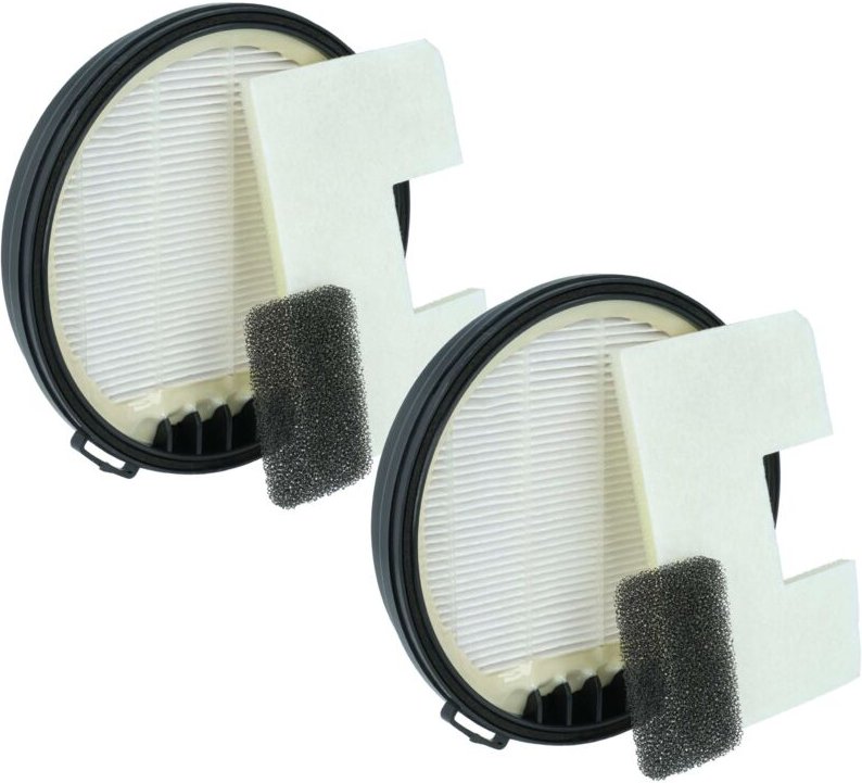 vhbw 2x HEPA-Filter, 2x Schaumstoff-Filter, 2x Vorfilter Ersatz für Vax Typ 69, 1113253900, 1713248500 für Staubsauger