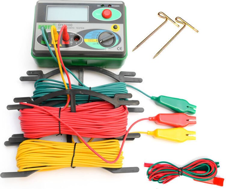 DY4100 Erdungswiderstandsmessgerät Digitales Megohmmeter Schutzfunktionen Erdungswiderstandsmesser Erdungswiderstandsmes...