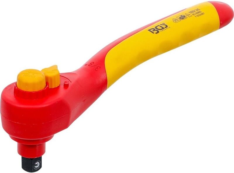 BGS 625 VDE-Umschaltknarre, Abtrieb Außenvierkant 10 mm (3/8"), 1000 V