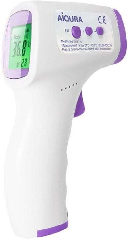 Infrarot-Unterarmthermometer für Erwachsene, berührungslos, mit LCD-Display und Speicherfunktion. Geeignet für Kinder, E...