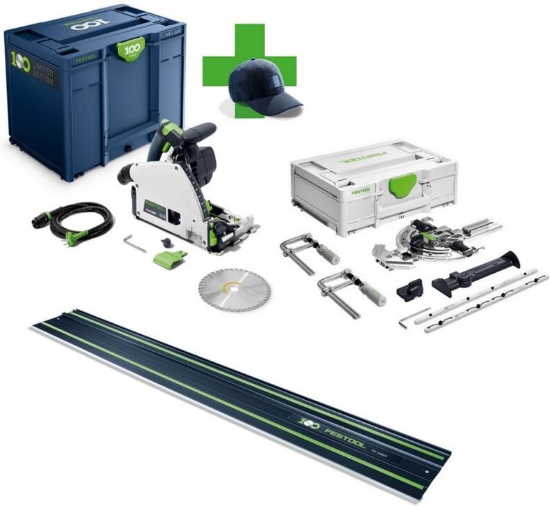Festool Tauchsäge TS 60 KEBQ-Plus-FS 100Y + Führungsschiene 1400 mm + FS/2-Set
