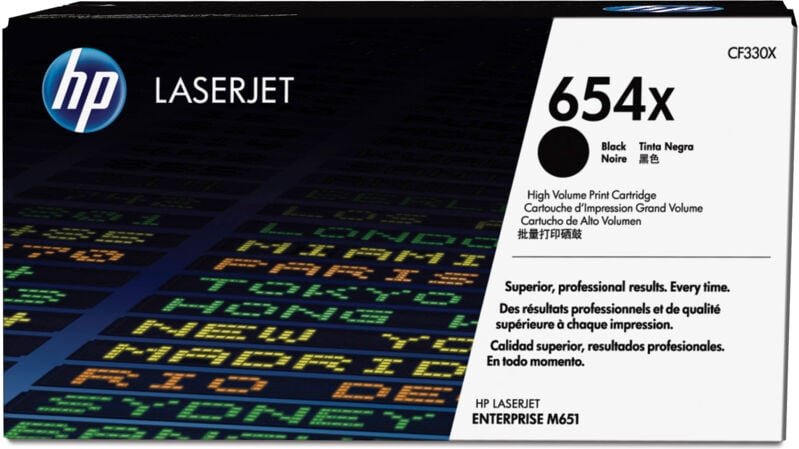 Hewlett Packard HP CF330X / 654X Original Toner Schwarz für ca. 20.500 Seiten