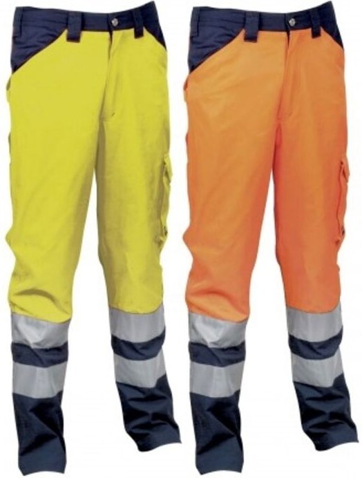 Cofra Encke Arbeitshose mit hoher Sichtbarkeit - S - Gelb