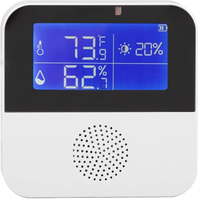 WLAN-Thermometer mit Hygrometer, Temperatur- und Feuchtigkeitssensor mit 2,9-Zoll-LCD-Bildschirm und App-Benachrichtigun...