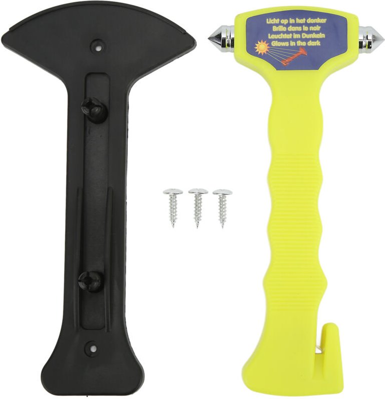 2 Zoll Sicherheitsverglasung Sicherheitsgurt Verglasungslicht Notauspuffwerkzeug für Busse, Züge und Autos.