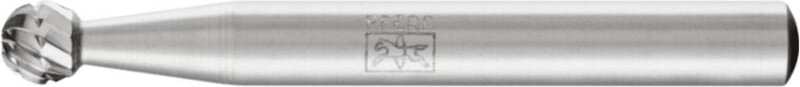 Frässtift hss kugelförmigF 0605 3 6mm 6x5,4mm Pferd