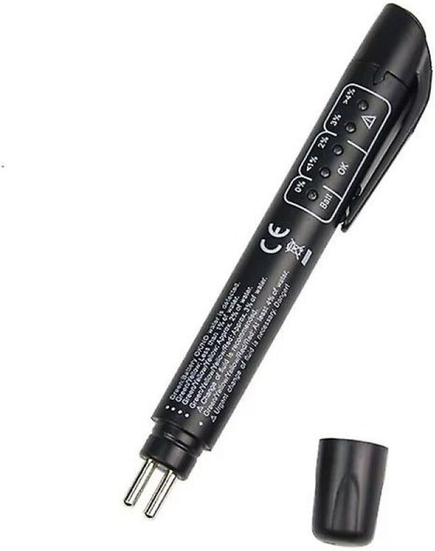 BEBUSINGOTO Bremsflüssigkeitsprüfgerät, 5-LED-Automatik-Bremstester (1 Stück)