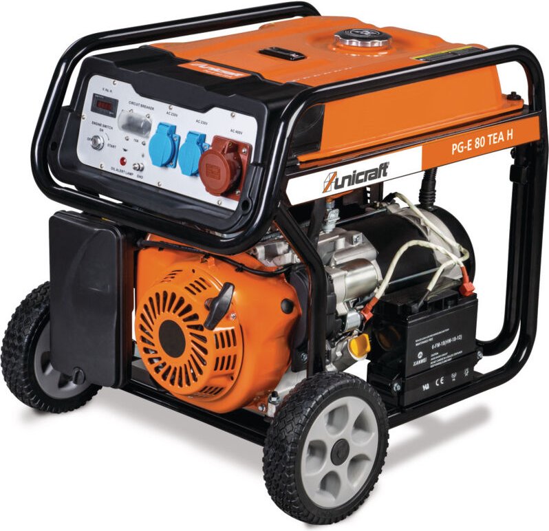Stromerzeuger pg-e 80 tea 6,5 kW Benzin - 6706080 - Unicraft