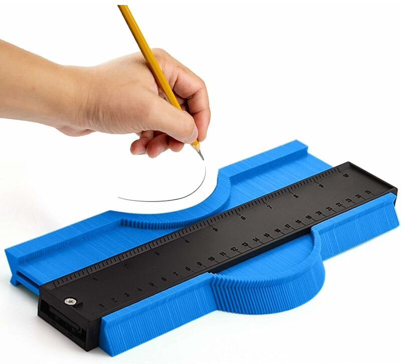 Konturenlehre 25 cm, Vervielfältigung von Formen und unregelmäßigen Profilen für Schnittschablonen, professionelles