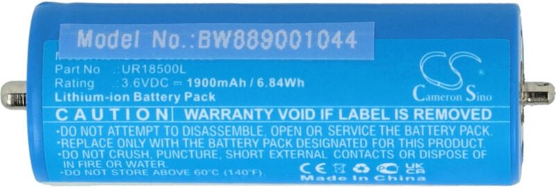vhbw Akku kompatibel mit Braun CoolTec CT2CC, CT4CC (1900mAh, 3,6V, Li-Ion), 5,6 x 1,8 x 1,8 cm