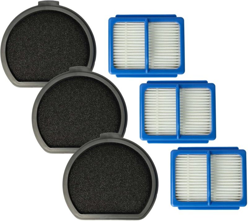 Filter-Set kompatibel mit aeg QX9-1-ALRG, QX9, QX9-1-40GG, ASKQX9 Staubsauger - 6x Filter (Hauptfilter, Vorfilter) - Vhb...