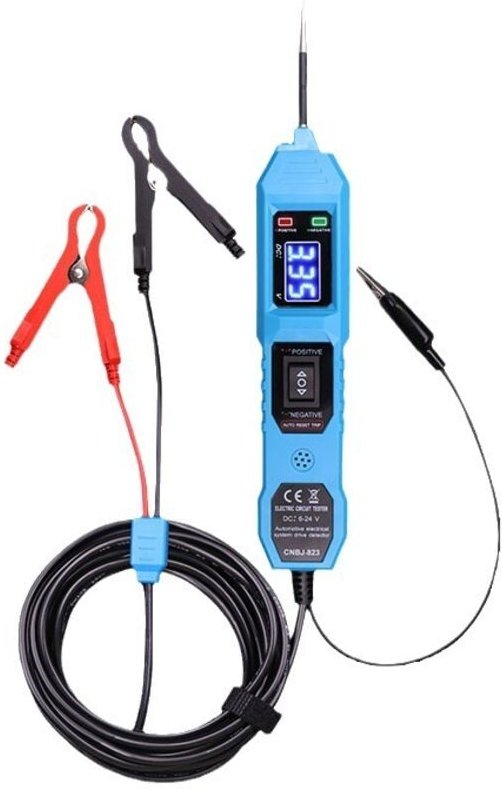 Stromkreisprüfer, Kfz-Multifunktionstester, Stromkreisprüfer, Diagnosewerkzeug mit Frontlicht für Auto, LKW, Motorrad, B...
