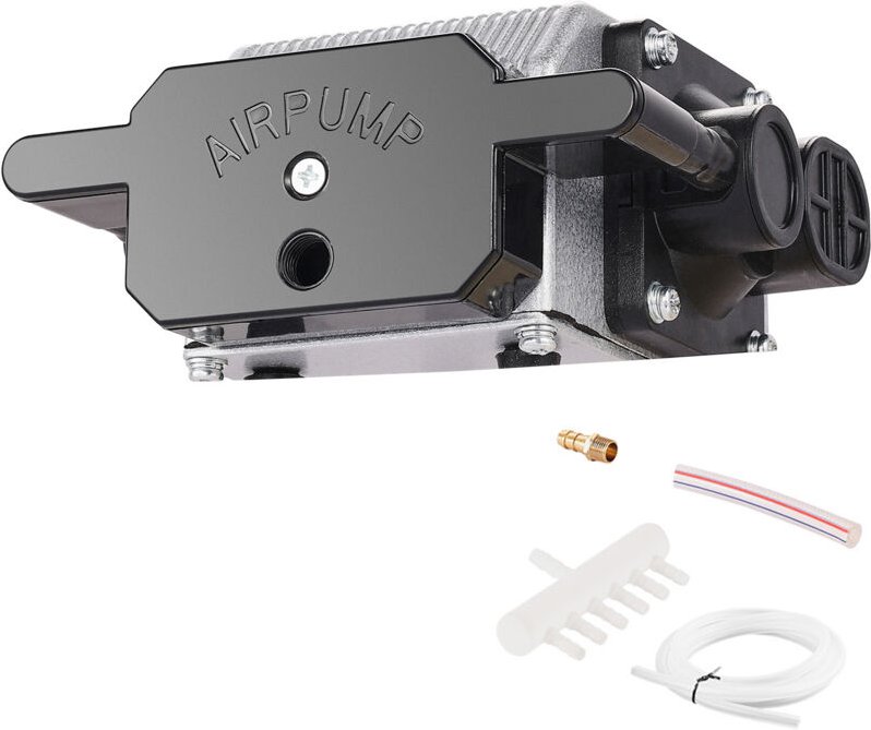 Mophorn Luftunterstützung, einstellbarer Luftstrom von 30 l/min, Air Assist-Pumpensatz für Laserschneider und -gravierer...