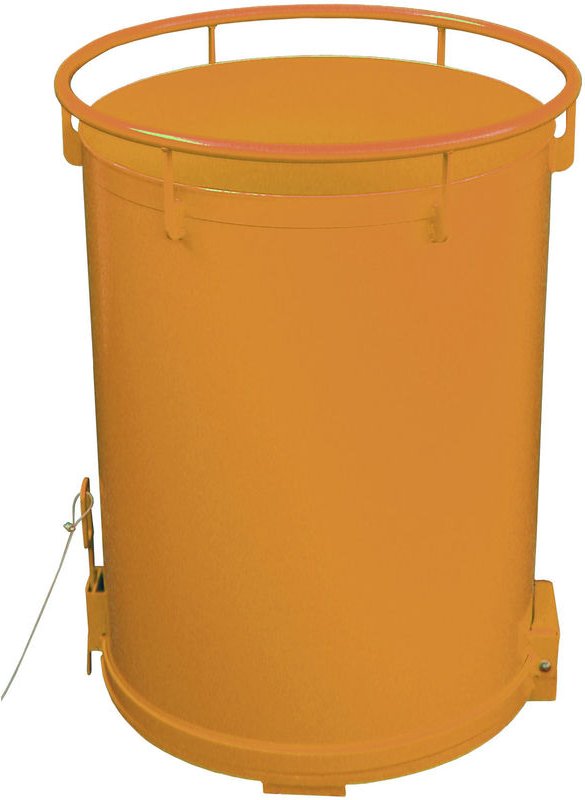 Bauer Rundbehälter RB 300, lackiert, Gelborange