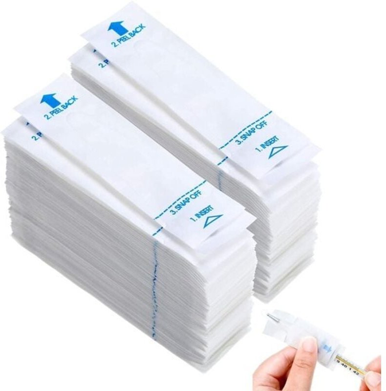 200 Einweg-Sondenschutzkappen für digitale Thermometer – Universelle Schutzkappen für elektronische Thermometer (oral, a...