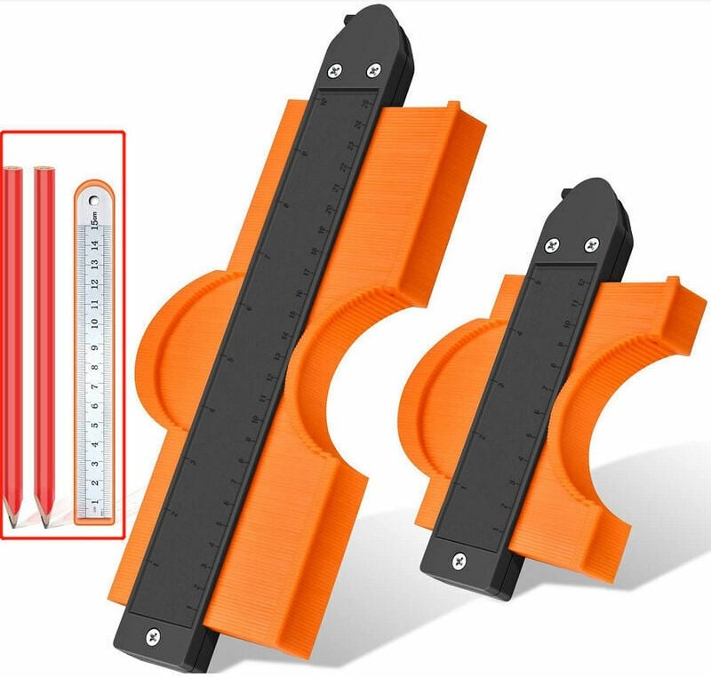 Andere Tischlerwerkzeuge, verschließbare Konturenlehre, 1 Stück, 25 cm und 12 cm, Profilduplikator für Konturen, Heimwer...