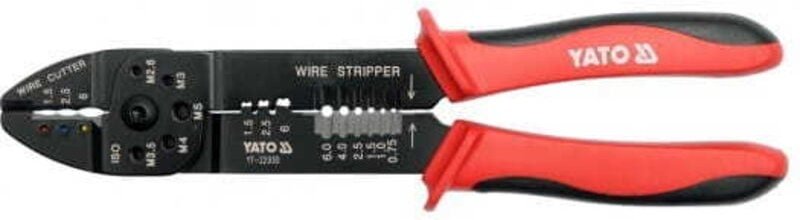 YATO 3-in-1 Abisolierzange 240 mm 0,75 – 6 mm2 22930