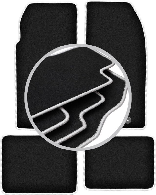 CARLUX-SILVER Autofußmatten für: Peugeot 205 Cabrio (1983-1998)