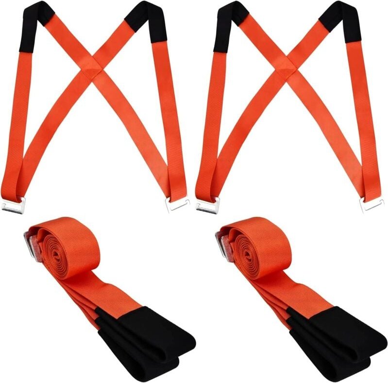 Correas de mudanza para 2 personas, correas ajustables para levantar muebles, correas de transporte