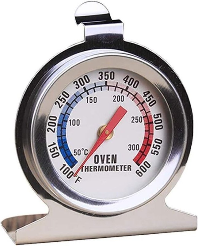 Ofenthermometer, 300℃/600℉, Lebensmittelthermometer, Edelstahlthermometer für Holzöfen, Brotbacköfen und Gebäcköfen.