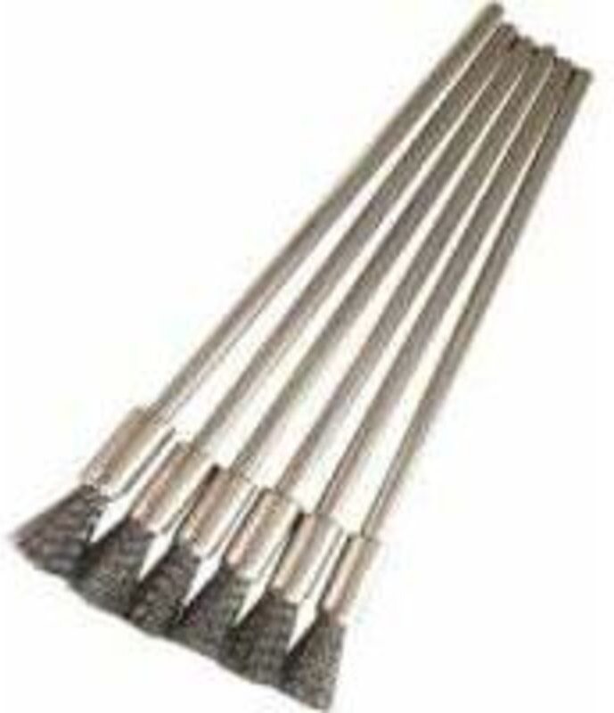 10 Stück Edelstahl-Drahtbürsten, feine Drahtbürsten, Farbentfernungsspitzen, Rotationswerkzeug zum Polieren von Rost, 10...