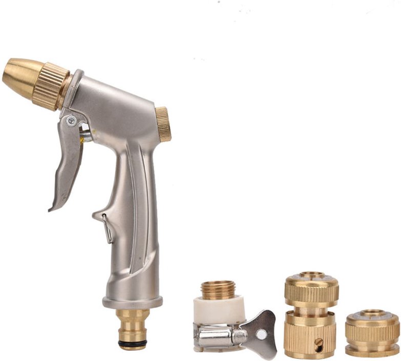 Metalliger Gartenschlauchpistole, Gartenschlauchpistole mit Messingdüse, Gartenschlauchpistole, Robuste Gartenschlauchpi...