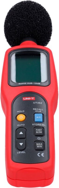 Uni-t - Digitaler Schallpegelmesser Geräuschintensitätsmesser 30-130db Ut352