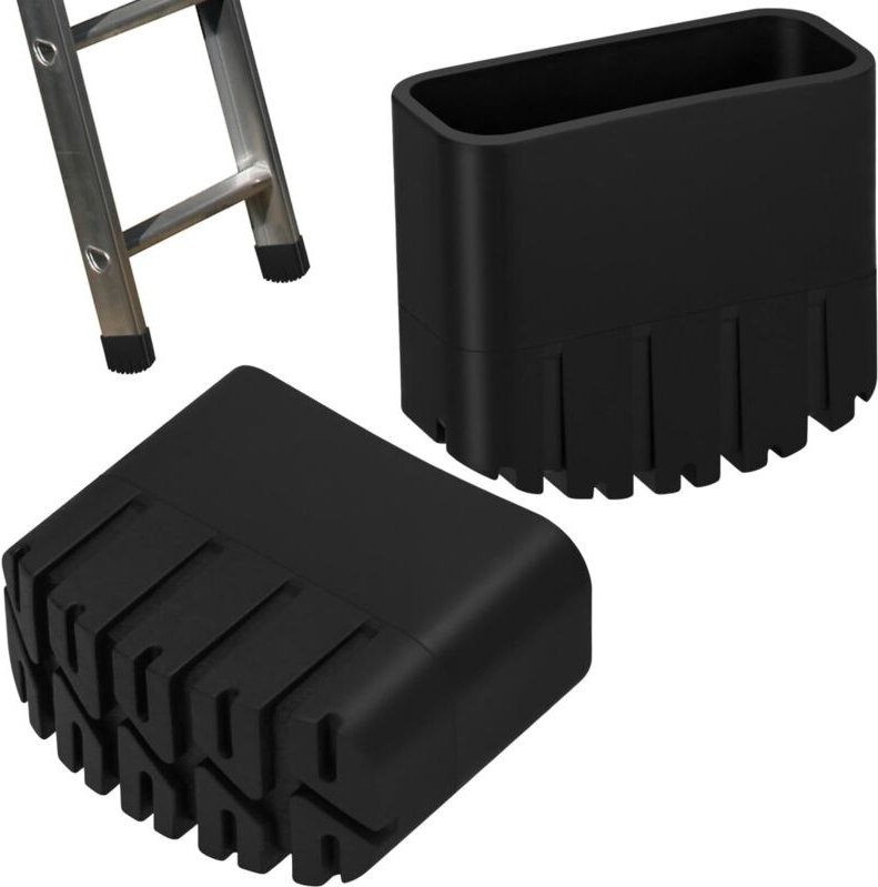 Trittleiterfüße aus Aluminium, Trittleiterfüße aus Aluminium für gerade Leitern - Hochtemperatur- und verschleißfest (2 ...