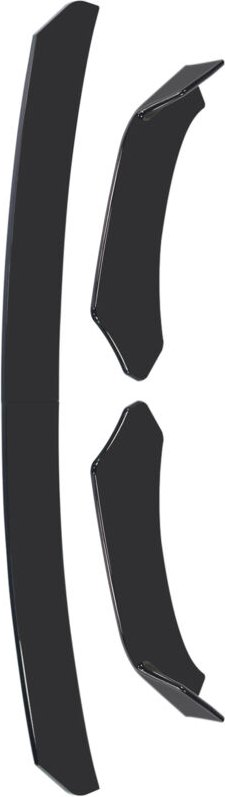 Eosnow 4-teiliges Auto-Frontstoßstangen-Lippenkörper-Kit ABS-Kinnspoiler-Splitter Universal