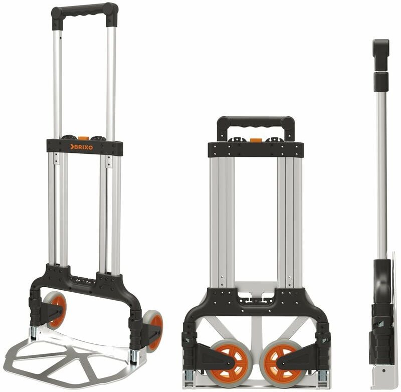 Trägerträger in glattem Aluminium Gepäckregal Alu Brixo Kompact 70 kg