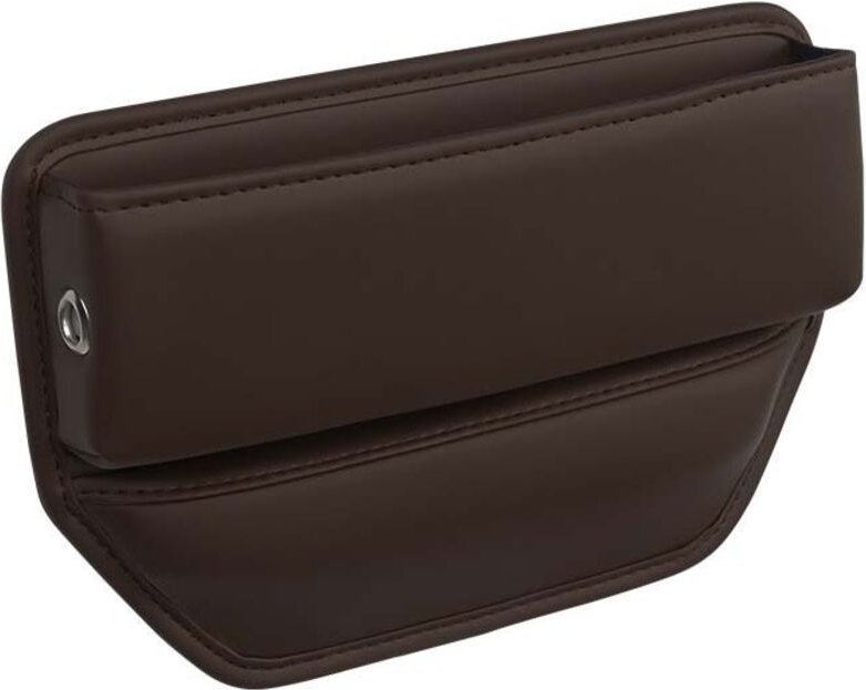 Aufbewahrungsbox aus PU-Leder, Organizer für den Autositz zur Aufbewahrung von Handys, Geldbörsen, Karten, Münzen, Beche...