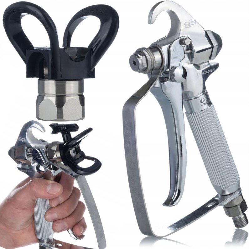 Zenthril Aero X – Spritzpistole mit Düsenschutz und Filter, bis 3600psi Ergonomisch Für Wände, Möbel, Zäune Universal-Ai...