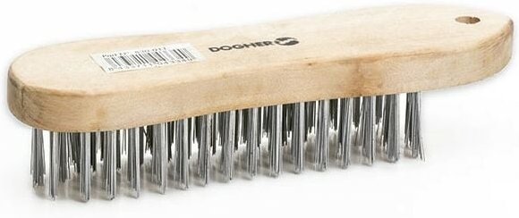 Bürste m/Holz grau Stahl 5x15x200mm Dogher 830-011