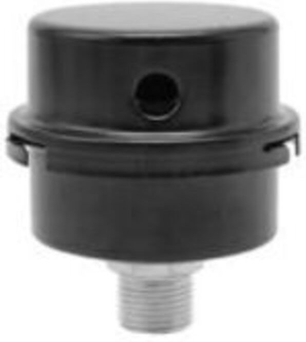Thumbnail - Luftfilter-Schalldämpfer, 3/8" (16 mm) Gewinde, Teile für Luftkompressoren, Schwarz (Rund - Metall)