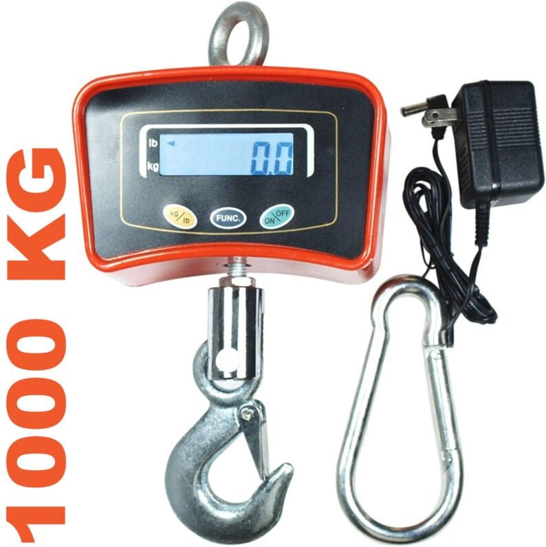 Trade Shop - KRANWAAGE 1000 KG MIT EDELSTAHLHAKEN INDUSTRIEWAAGE -