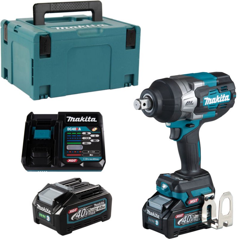 Akku-Schlagschrauber 40V TW001GM201 mit 2x 4,0 Ah Akkus + Lader im makpac - Makita