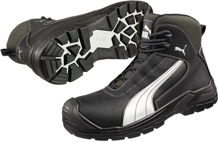 Puma - Sicherheitsstiefel Cascades Mid Größe 43 schwarz / weiß - 63.021.0-43