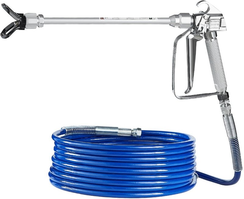 Mophorn - Airless-Farbspritzpistole und Schlauchset – 3600 psi Hochdruckset. Wird mit 5 Spitzen (211, 315, 417, 517, 623...